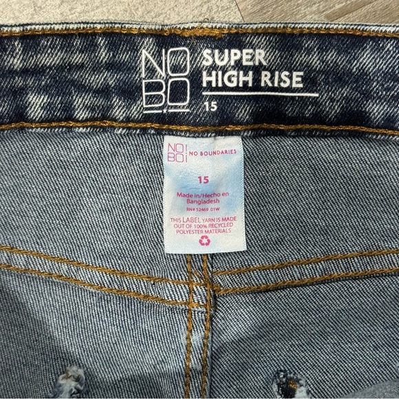 NOBO No Boundaries Super High Rise Capris Jeans - Size 15 - Picture 2 of 9